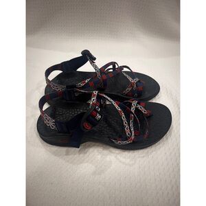 Chaco Women’s Classic Red White Blue Strappy Hiking Sandals Size 9